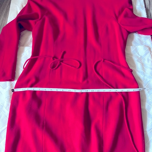 Rouie 100% Wool Long Sleeve High Neck Mod Dress SZ Lrg/14 - Picture 9 of 9